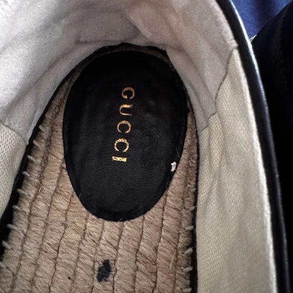 Authentic Gucci
Women's Black Pilar Ballet Quilted Leather Flatform Espadrilles - Picture 9 of 9